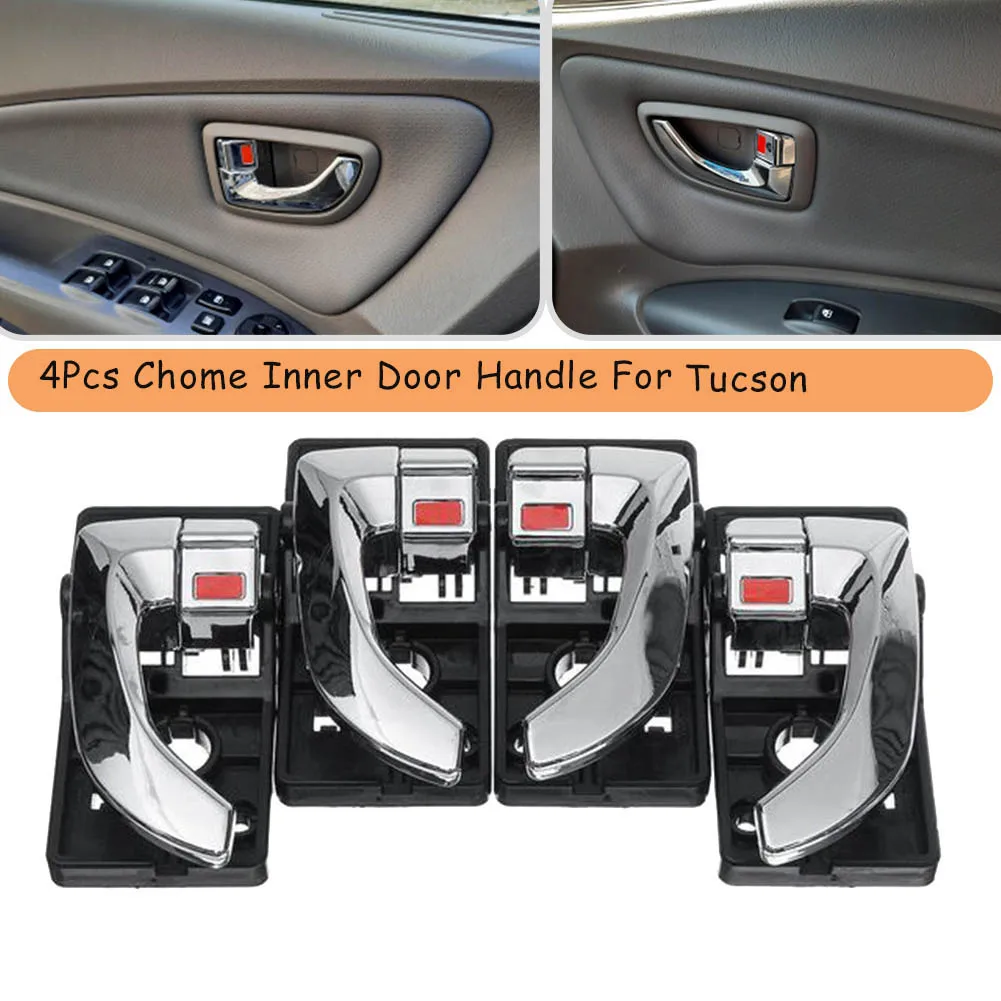 82620-2Z02 4Pcs Car Interior Door Handle Left Right Replacement Set for 2005 - 2009