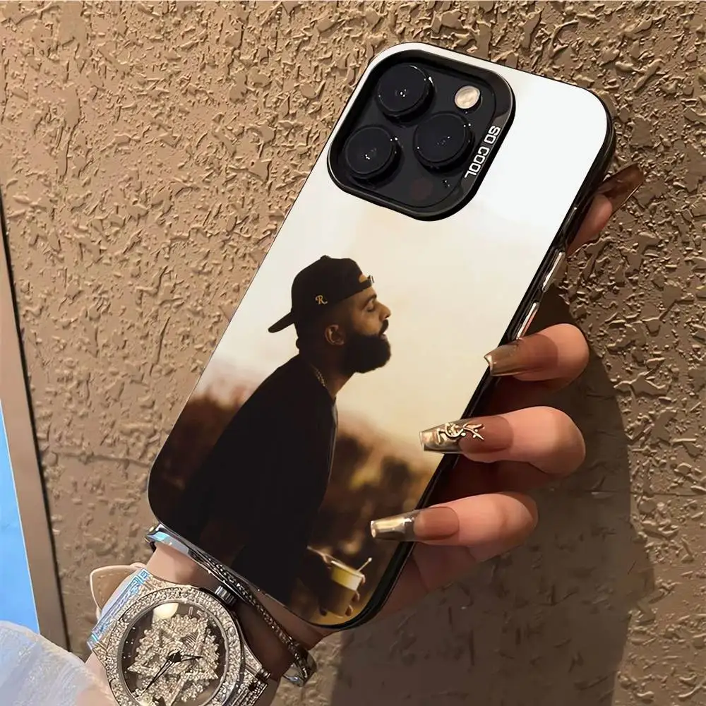 حافظة هاتف E-Eladio Carrion DON KBRN لهاتف iPhone 17,16,15,14,13,12,X,8,Pro,Max,Plus,E,SE4,Air,Mini IMD أسود غير لامع