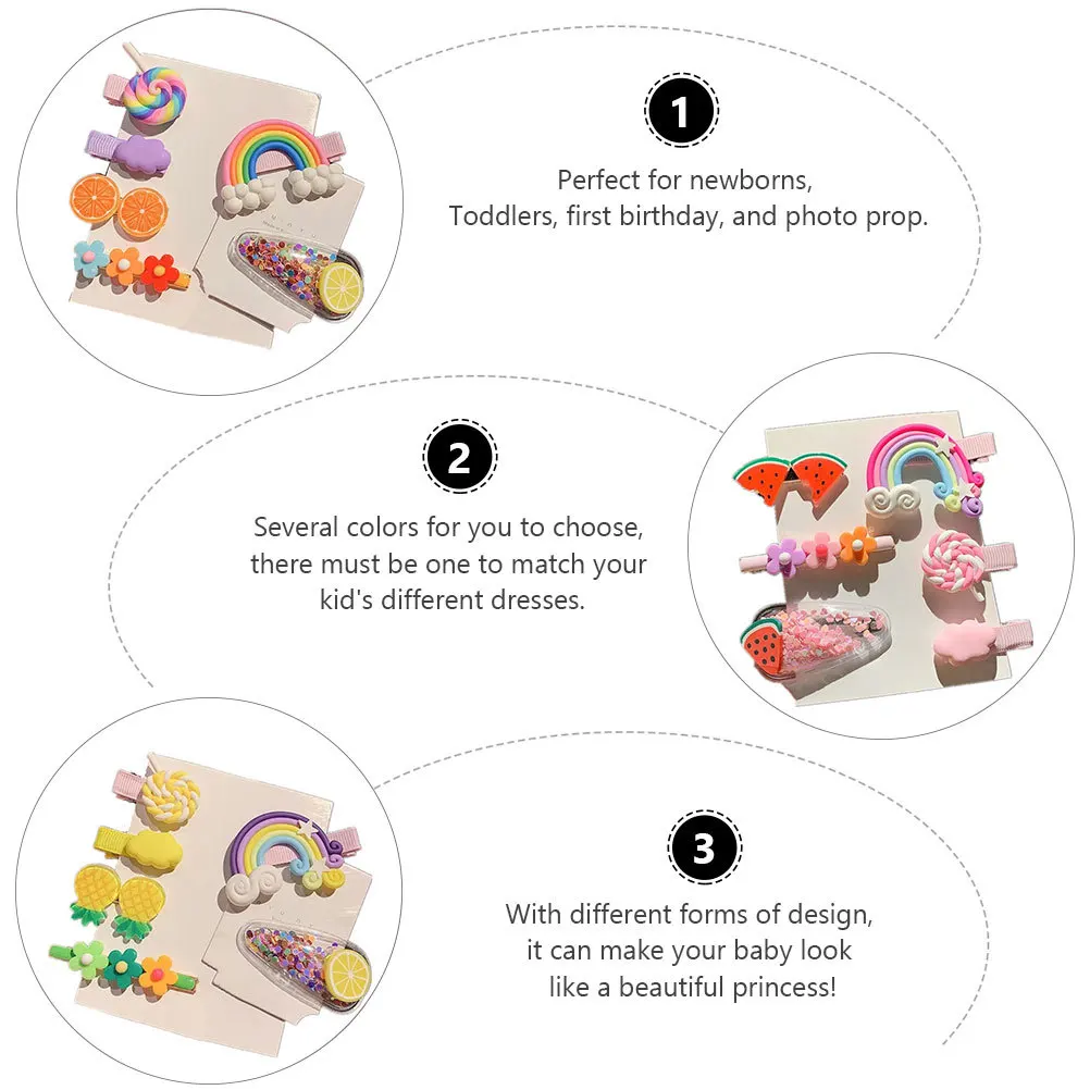 

18Pcs Baby Barrette Set Colorful Resin Hairpins for Girls Lightweight Easy to Carry Perfect for Newborns and Toddlers