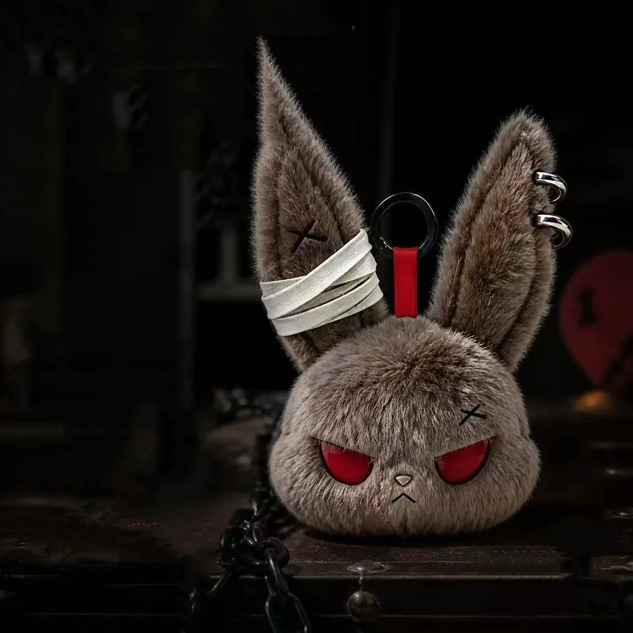 Dark Rabbit Spot Doll Plush Bully Cute Animal High Beauty Doll Pendant Keychain Gift for Birthday