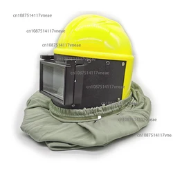 TS-01B New Sandblasting Protective Helmet Spray Paint Mask Double-layer Lens ABS Flat Glass Spray Job Mask