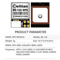 Beitian BE-122 M10 GNSS GPS Antenna Receiver with Flash for PX4/PIX32 Flight Controller FPV UAV Drone