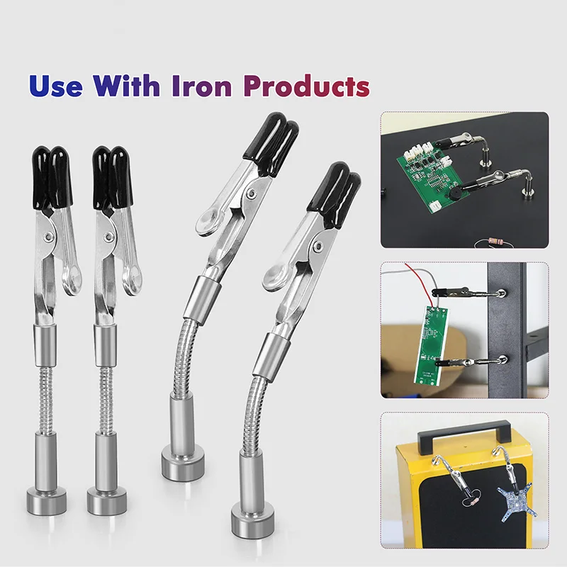 Picture 3: Magnetic Universal Flexible Arm Welding Assistant PCB Clamp Soldering Helping Hands  Third Hand Welding Repair Tools