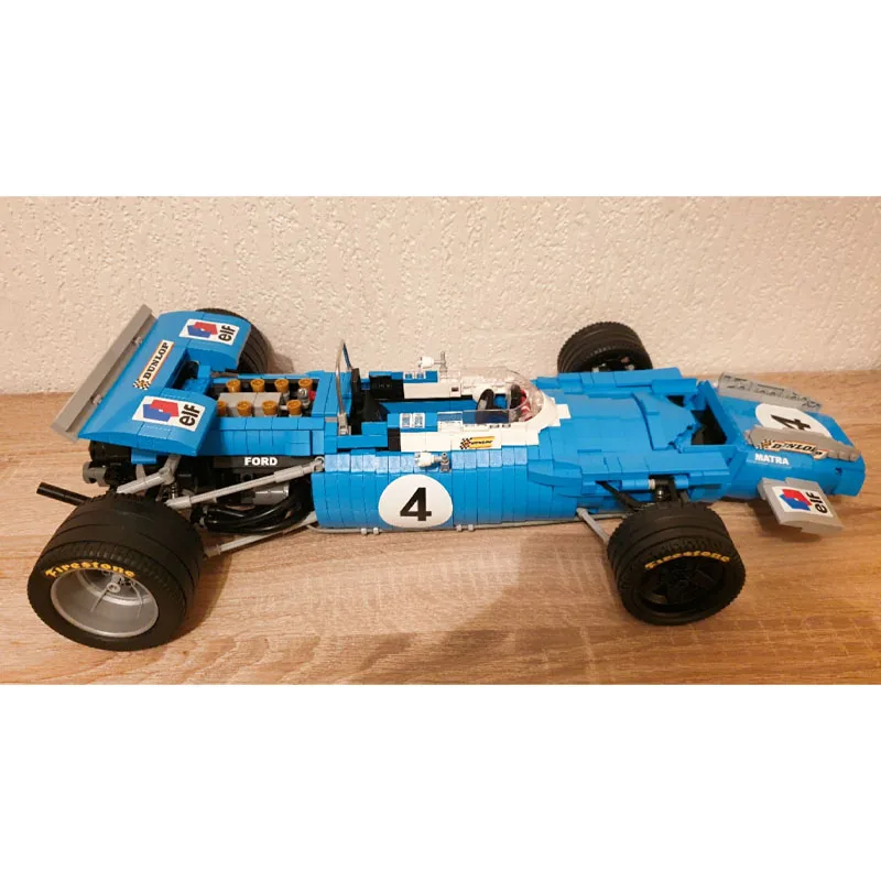 

MOC-14940Classic New MS80 Formula1:8 Модель строительного блока гоночного автомобиля с 54 деталями Игрушка-конструктор для мальчиков и детей на день рождения