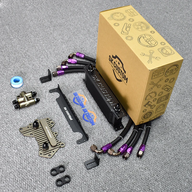 Oil Cooler Radiator Kit for Mercedes Benz M256 Thermostat Engine Oil Cooler Kit