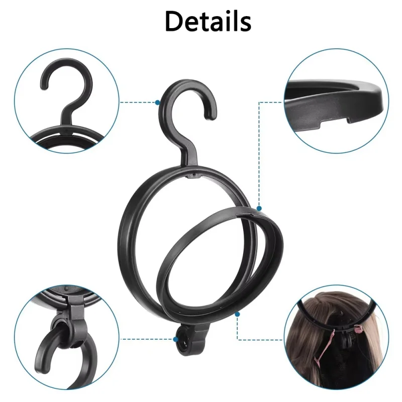 Portable Wig Display Stand Wig Hanger Stand For Multiple Wigs Drying Stand Hanging Wig Stand Plastic Wig Dryer Stand