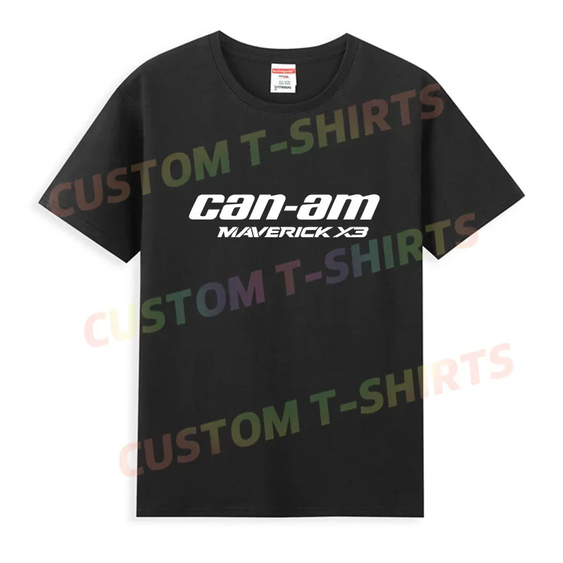 

2024 Men T Shirt Casual Can-Am Maverick X3 T-shirt Graphic Oversized Sport Tops Breathable Comfortable Streetwear S-3XL Cool Tee
