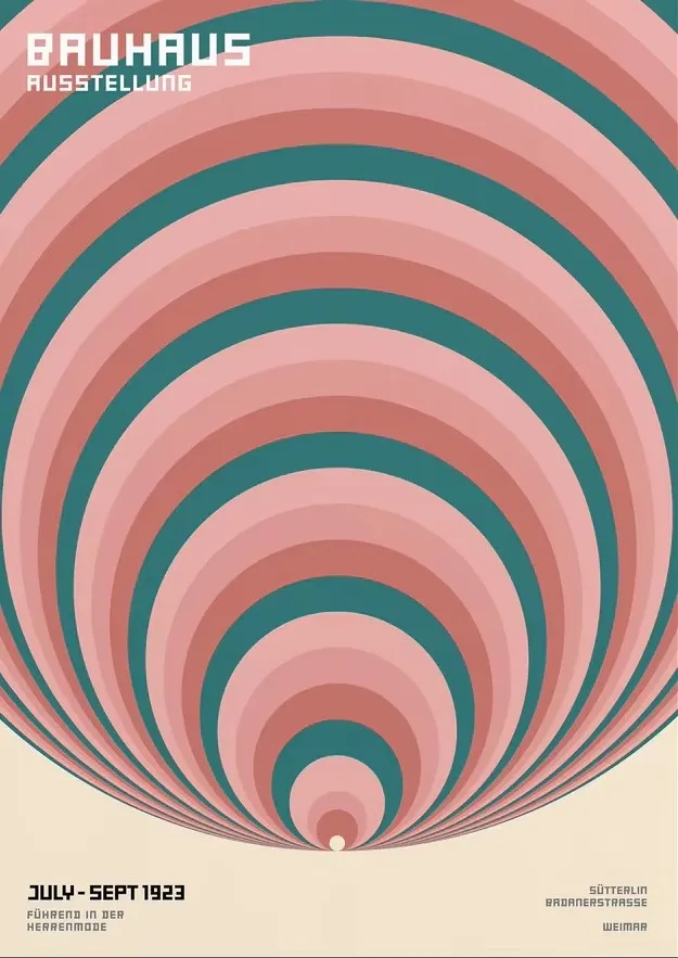 Geometrisches abstraktes orangefarbenes Bauhaus-Poster, Pop-Art, Sonnenaufgang und Fahrrad, Wandkunstdrucke für moderne Wohnzimmer, Schlafsaal, Heimdekoration
