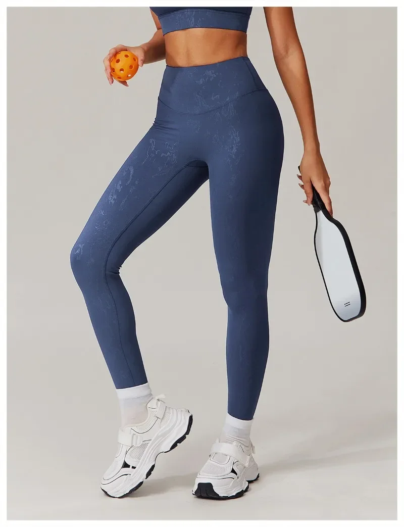 Pmwrun-Legging taille haute pour femme, vêtement actif, tissu à séchage rapide, imprimé feuille, fitness, yoga