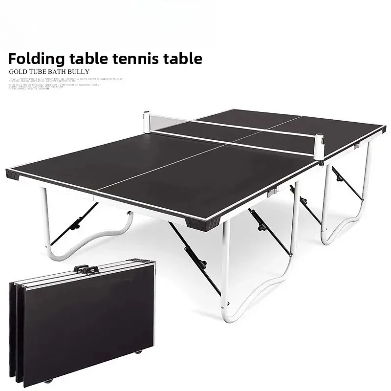 Household mobile four-piece foldable standard tennis table indoor tennis
