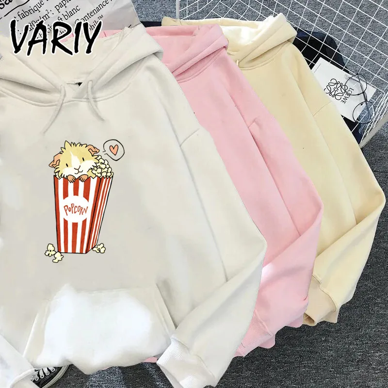 

Cartoon Hamster Hoody Cute Anime Hoodies Women Graphic Hoodies Kawaii Streetwear Sweatshirts Korean Style Hoody Female