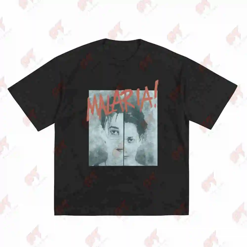 Malaria Band Post Punk German New Wave Short Sleeve Tee 100% Cotton T-Shirt