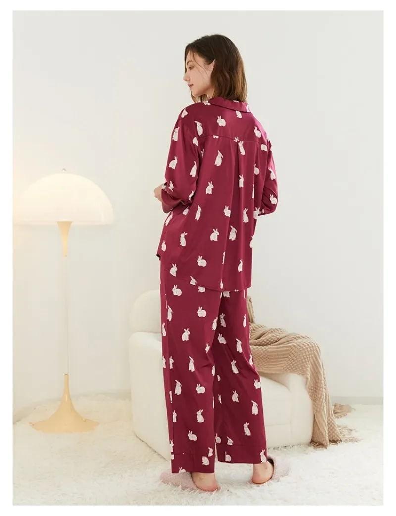 Room Wear Ladies Women Pajamas Set Summer Spring Sleepwear Homewear Satin Thin (with tags)