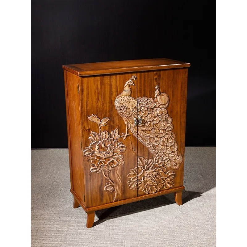 

Solid wood porch cabinet, storage cabinet, Thai furniture