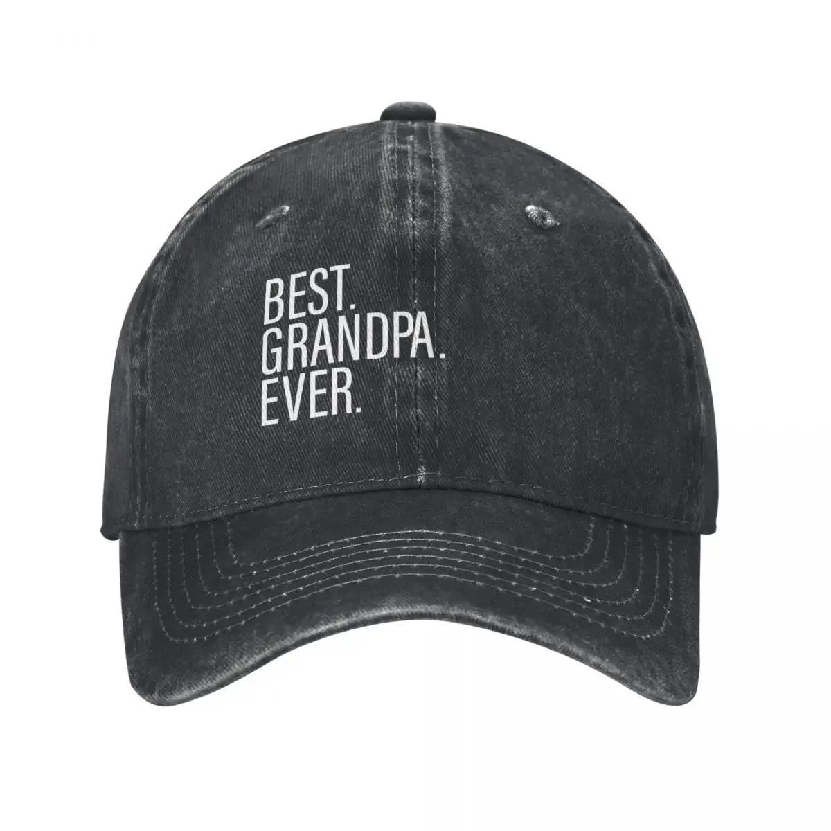 Best Grandpa Ever Black Baseball Cap Fishing cap Thermal Visor Baseball For Men Women's