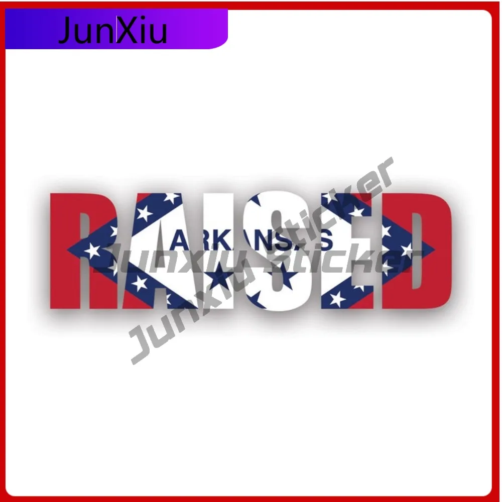 

Arkansas Raised State Weather Resistant Waterproof Cool For Car Window Truck Motorcycle Self Adhesive Easy To Remove Decor