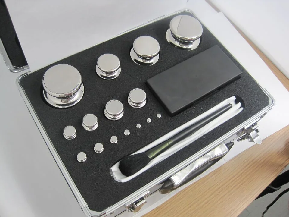OIML E1 E2 F1 F2 M1 1mg-100g stainless steel calibration weights standard weights for calibration