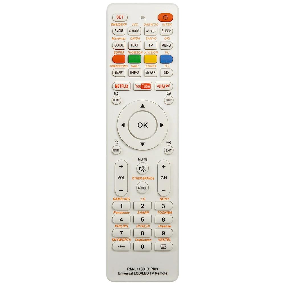 Universal RM-L1130+X Replacement Remote Control For All Brand Television TV RM-L113+12 RM-L1130+8