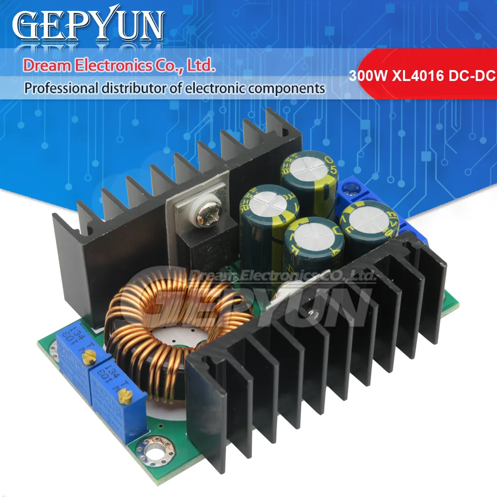 300W XL4016 DC-DC Max 9A Step Down Buck Converter 5-40V to 1.2-35V Adjustable Power Supply Module LED Driver