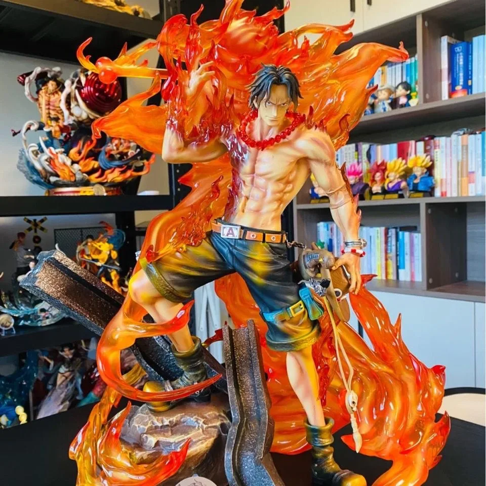 35cm GK One-Pieced Portgas D Ace Action Figure Anime Cartoon-Style PVC Collection Model Toy Box Packaging Inspired Japan