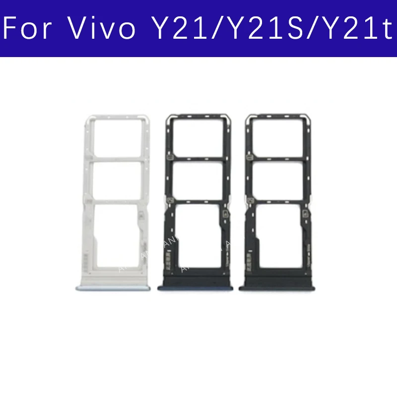 

For Vivo Y21 Y21s 2021 / Y21a Y21e Y21t Y21G 2022 SIM Card Tray Slot Holder Adapter Socket Repair Parts