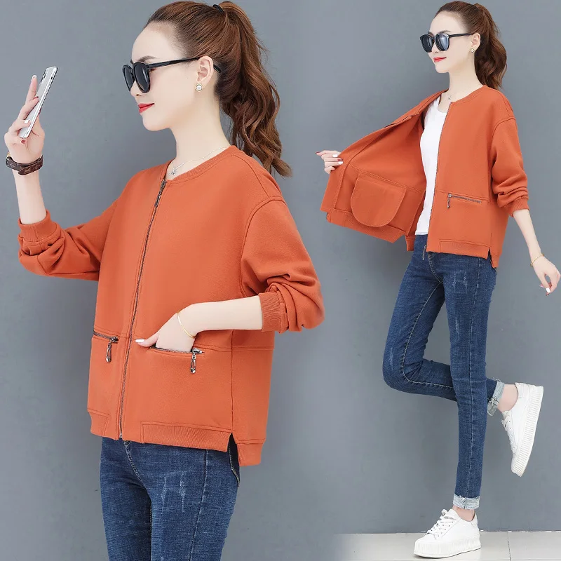 

Модная повседневная куртка-пальто для женщин: новинка весна-осень, большие размеры, элегантное верхнее пальто премиум-класса для дам