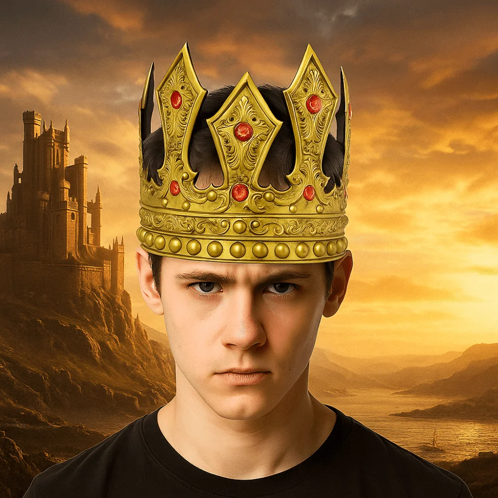 رائعة الملك تاج القرون الوسطى نمط الزركون المعادن الأمير تيارا الشعر هوب بار ميتزفه تاج هالوين زي اكسسوارات الزفاف