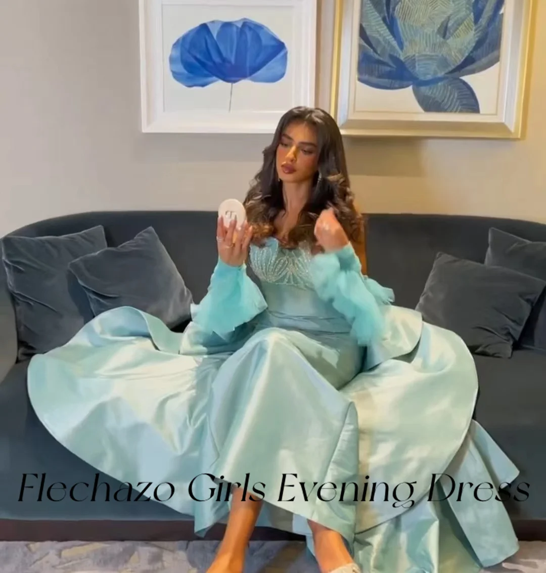 فساتين حفلة موسيقية فليتشازو مع حبيبته بالخرز ، قفاز تول حورية البحر ، قطار الاجتياح ، فستان حفلة رسمي للنساء ، جديد ،