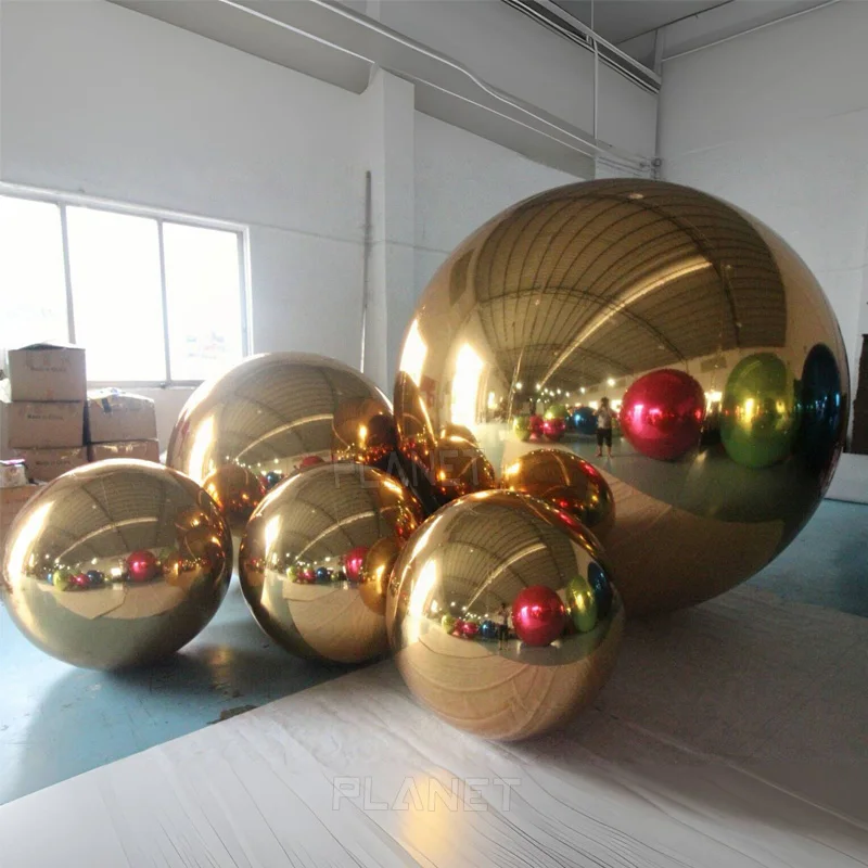 Giant Event Decoration Floating Sphere Mirror Balloon Disco Shinny Inflatable Mirror Ball