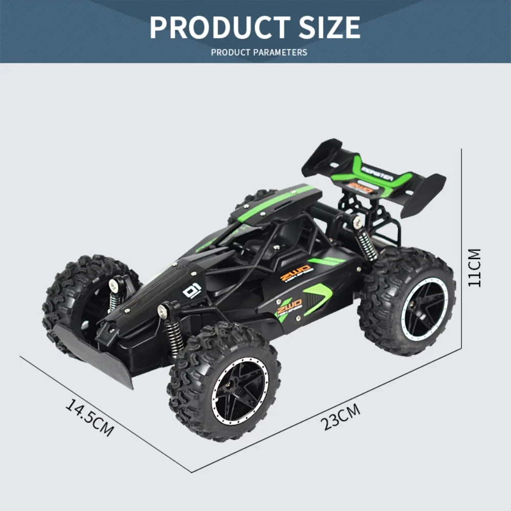 RC 자동차 1/18 고속 4륜구동 RC 차량 25km/h 오프로드 무선 조종 자동차 트럭 버기 장난감 소년 어린이 크리스마스 선물