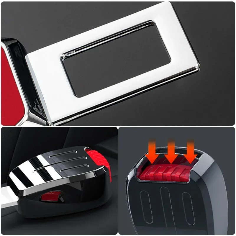 مقعد السيارة حزام كليب موسع حزام الأمان قفل مشبك التوصيل الداخلية لفورد فوكس Mk2 Mk3 فييستا رينجر مونديو S-MAX كوغا موستانج #6