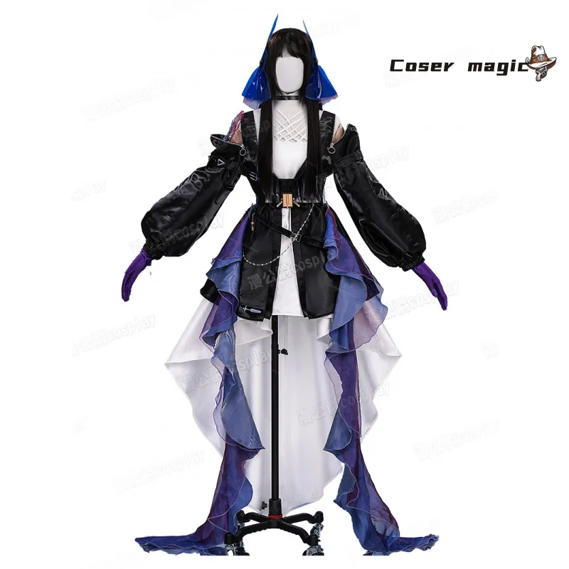 게임 Arknights Highmore 코스프레 의상 유니폼 할로윈 카니발 파티 크리스마스 역할 놀이 의류 의류
