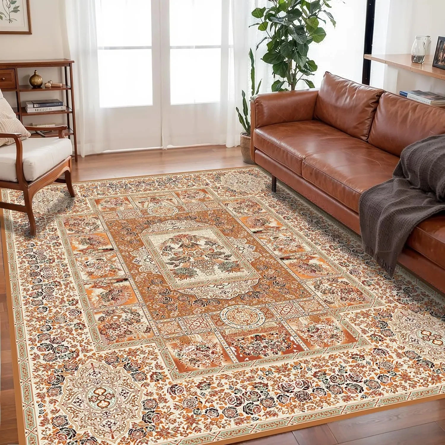 VIKAMA Bohemian Crystal Velvet Non-Slip Rug 4