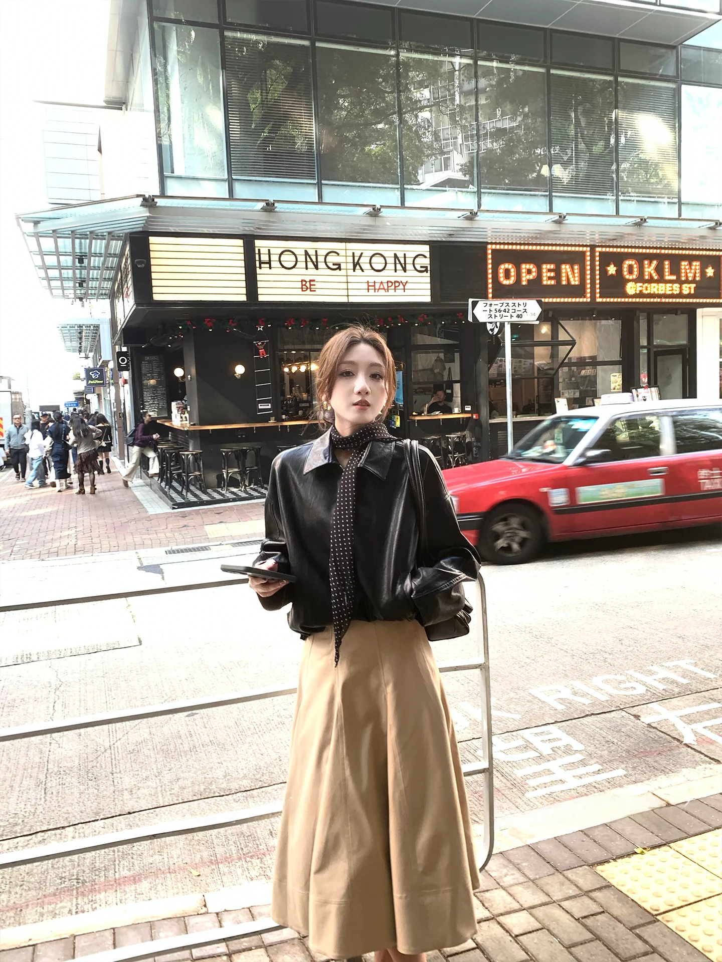 

Кожаная куртка Tina Fairy, повседневная, с длинными рукавами, на молнии, укороченная, из других материалов, весна 2026