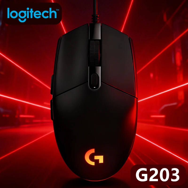 

Logitech G203 Wireless Gaming Mouse, 12000 DPI, HERO Sensor, LIGHTSPEED Tech, 250km PTFE Feet, Works with Laptop/PC