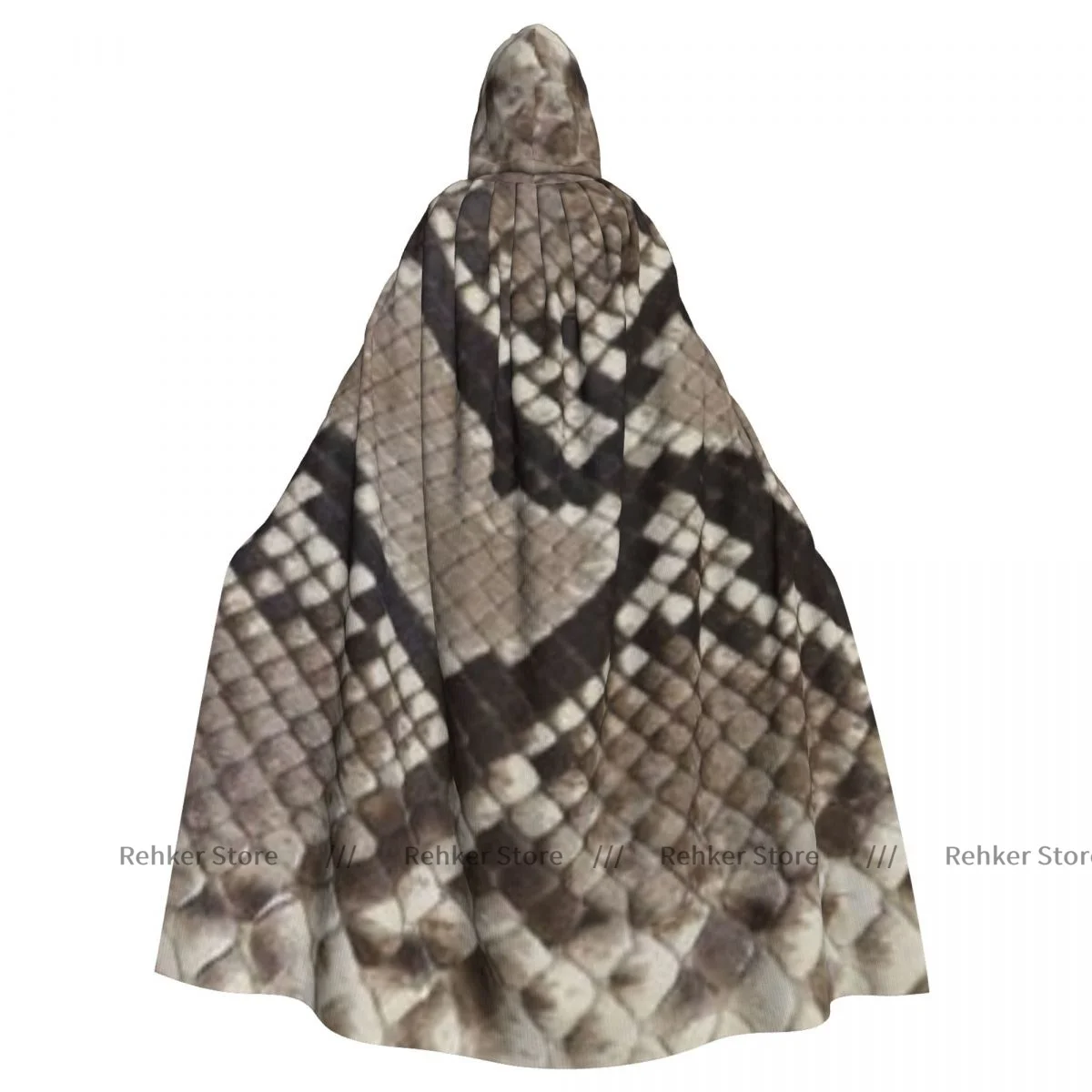 

Witch Cloak Snake Skin Print Halloween Cosplay Costume Unisex Adult Cloak Retro Ages Cape