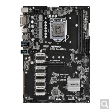 ASRock H110 PRO Board Support 13 Graphics Card LGA1151 DDR4 Best Motherboard (H110)