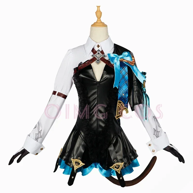 Lynette Cosplay Kostuum Genshin Impact Uniform Pruik Anime Chinese Stijl Halloween Kostuums Spel Nieuwe Huid