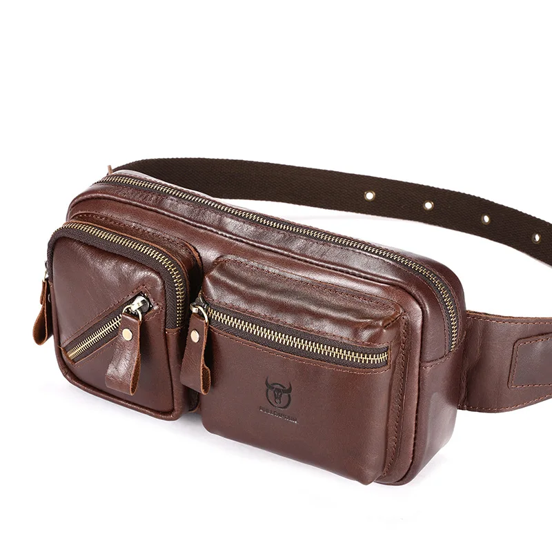 

Мужская тактическая поясная сумка из натуральной кожи, кожаная сумка премиум-класса, уличная нагрудная сумка через плечо для пригородных поездок