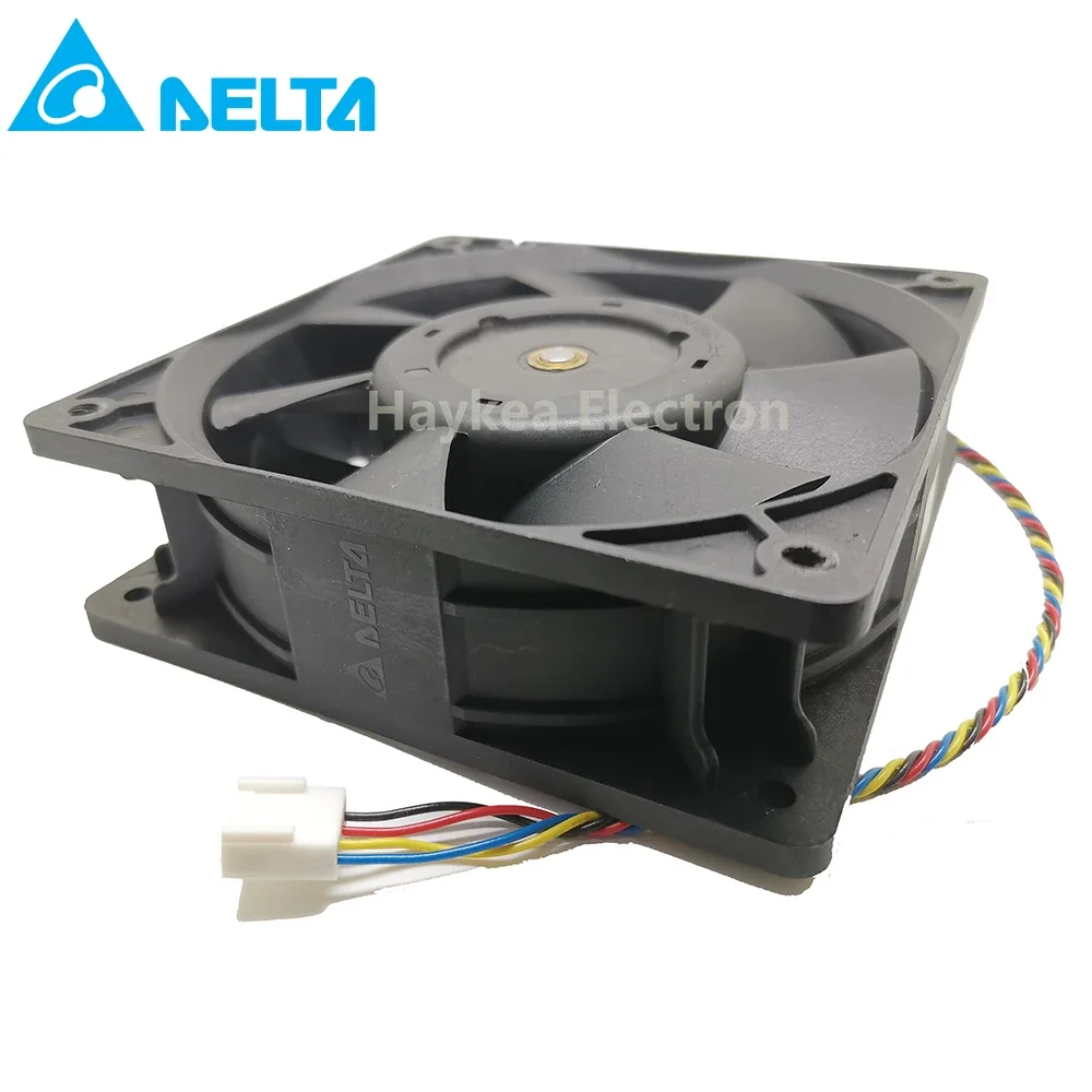 for delta PFC1212DE For Bitcoin GPU miner powerful cooling fan 120*120*38mm 12V PWM 4-pin 252.8 CFM 5500 RPM66.5 dB(A)