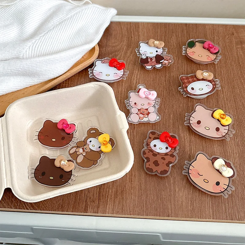 

Cute Hello Kitty Finger Ring Holder Stand for Support all mobile phone Mobilephones Grip Tok Folding Pocket Socket Bracket