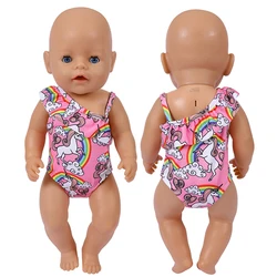 Doll Clothes Swimsuit for 43Cm Baby Items&18Inch American Doll Girl Baby Born Accessories for Clothes Nendoroid Clothes