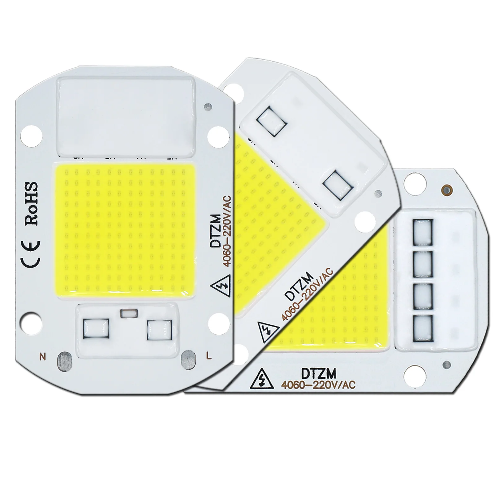 10 pçs 220v led chip 10w 20 30 50 cob chip inteligente ic nenhum driver necessário led contas de lâmpada para projector iluminação diy