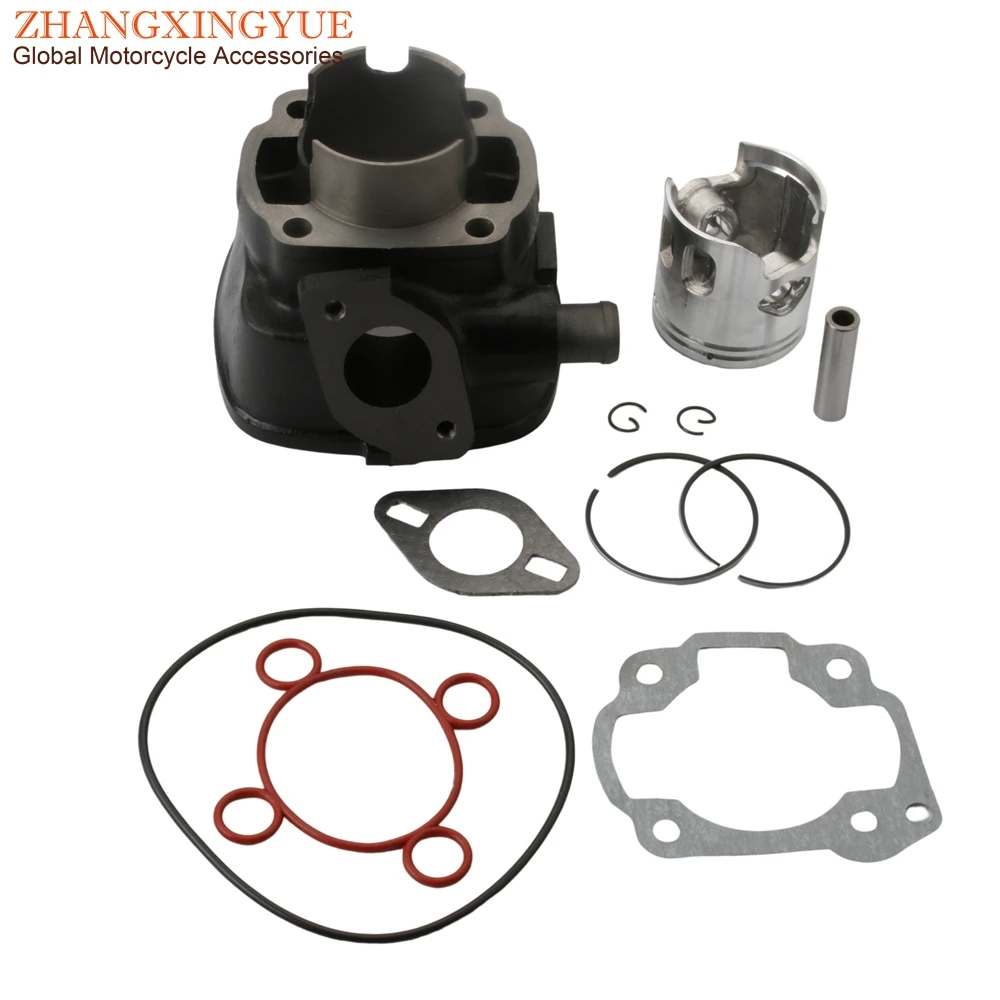 70cc 47mm Big Bore Cylinder Kit For Malaguti F12 Phantom 50 F15 Firefox 50cc LC 2T Pin 10mm