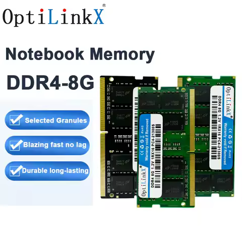 OptiLinkX DDR4 Notebook Ram 8GB 1.2V 3200MHz 2666MHz 2400MHz Sodimm Notebook High Perfomance Laptop Memory