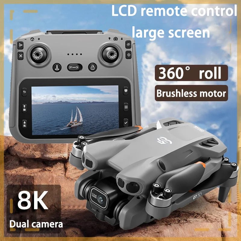 

NEW Original GPS Drone with 8K HD Dual Cameras FPV 5G WIFI Brushless Motors Intelligence Obstacle Avoidance Foldable Quadcopters