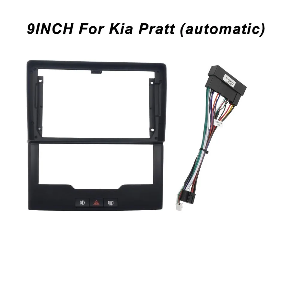 

9 дюймов для Kia Pratt (автоматическая) рамка для автомобильного радиоприемника, комплект стереоприборной панели Android, установка панели GPS-навигации