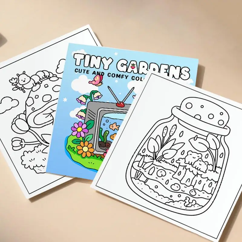 Schattig kleurboek kunst schilderij notitieboekje 24-pagina's vroeg leren kleurboek voor kleuterschool reizen thuis kleuterschool