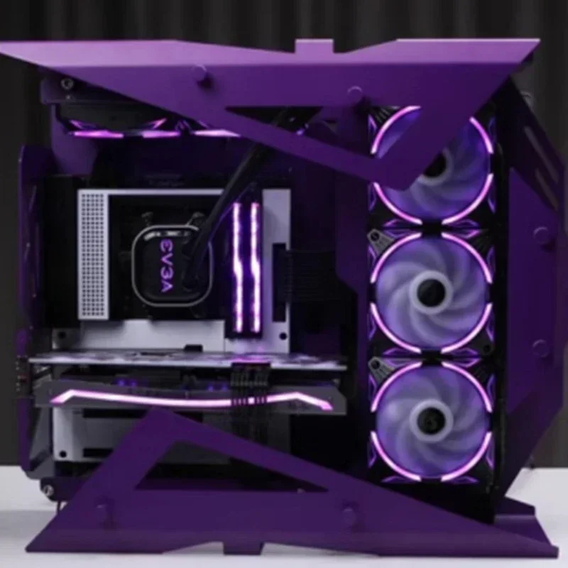 DIY Water-Cooled Gaming Case – 220V Electric ZC-22 ATX – All-Aluminum & Tempered Glass Desktop Chassis