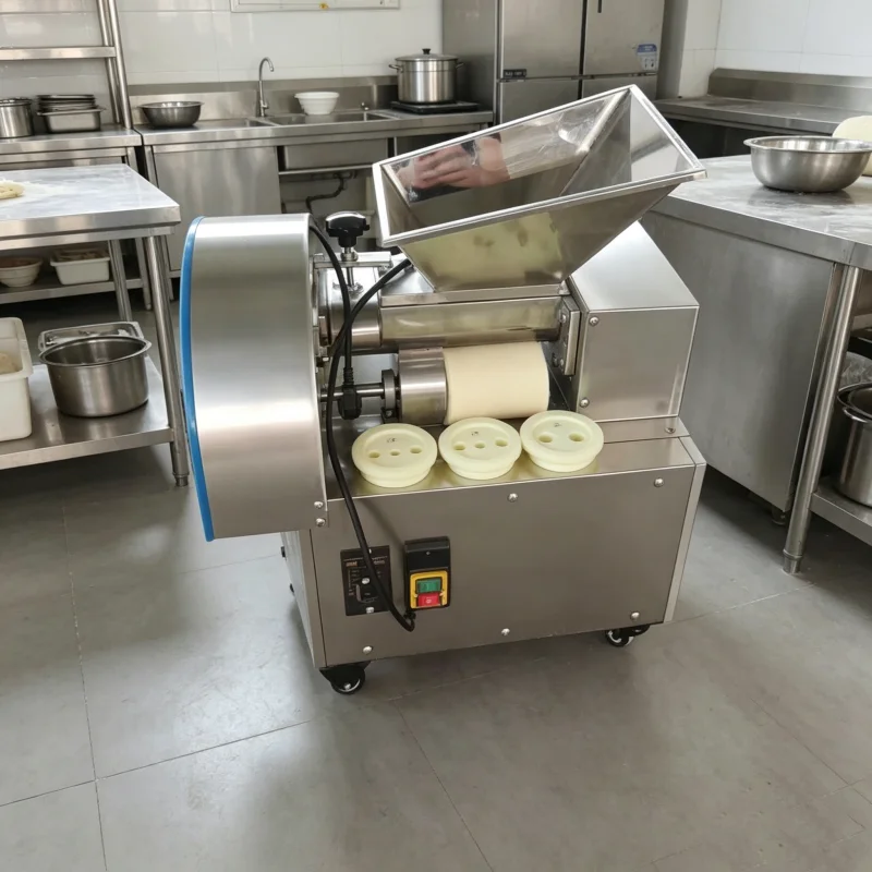 Bun Dough Cutting Machine Biscuit Dumpling Dough Flour Rounder Cutter Sheeter Machine Dough Divider Cutting Machine